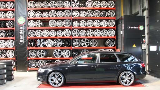 Set 20 inch Audi performance velgen gemonteerd antraciet-gepolijst gemonteerd op de Audi A6 bij Banden XL.jpg