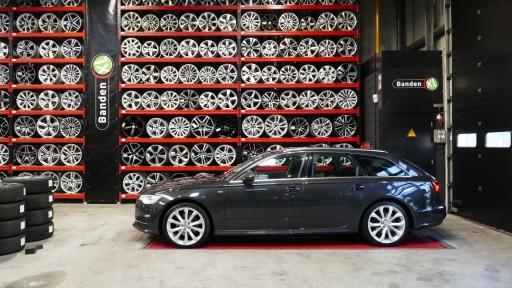 Set 20 inch gebruikte Audi A6 velgen gemonteerd bij Banden XL Dordrecht.JPG