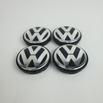 Naafkappen set OEM Volkswagen (Zwart) 1J0601171