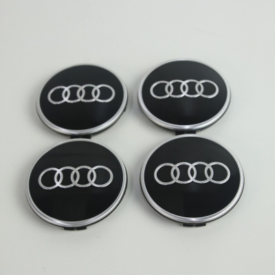 Naafkappen set OEM Audi (Glans zwart) 81A601170